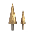 Hss Titanium Step Drill Bit Step Cone Cutting Tools High Speed Steel Woodworking Metal hole cutter